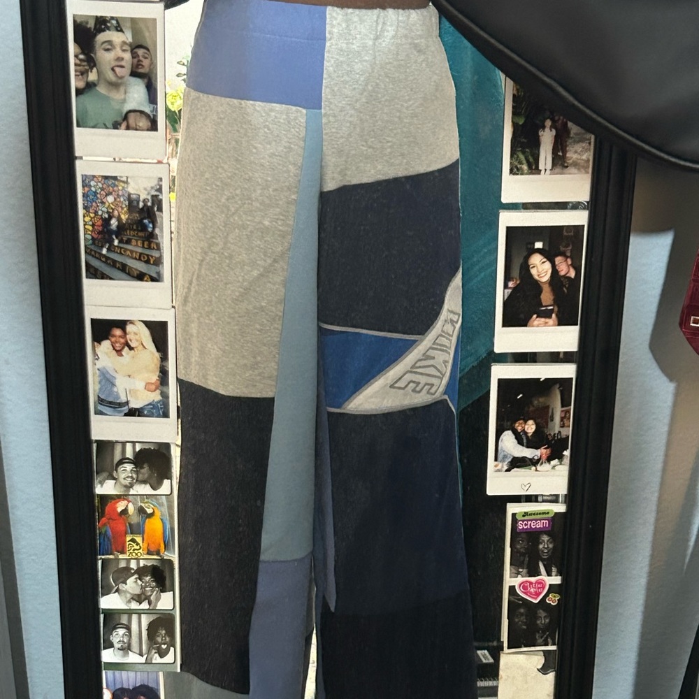 Nike Reworked High Waisted Wide Leg Sweatpants - Picture 4 of 9